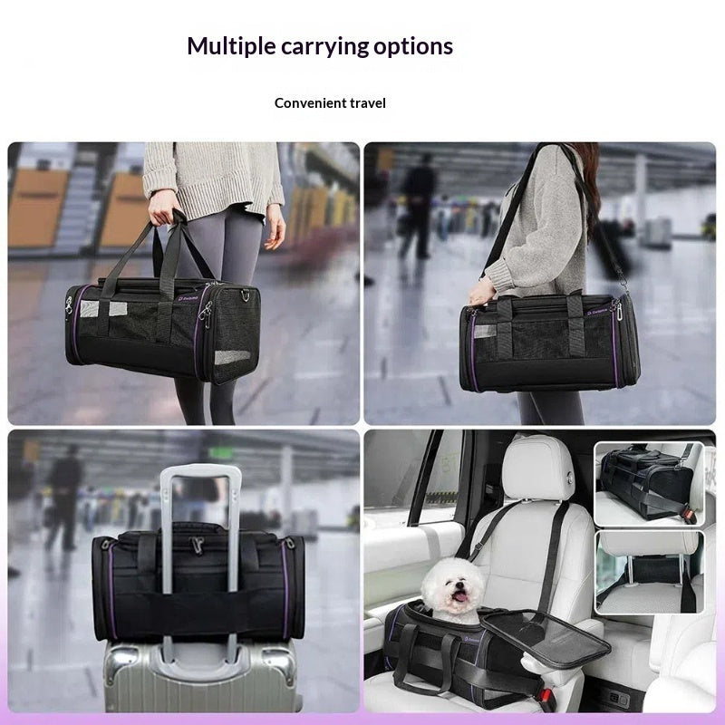 Portable Pet Carrier For Travel Soft Expandable