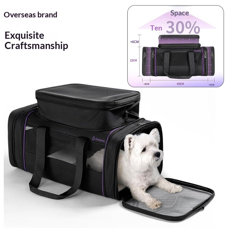 Portable Pet Carrier For Travel Soft Expandable